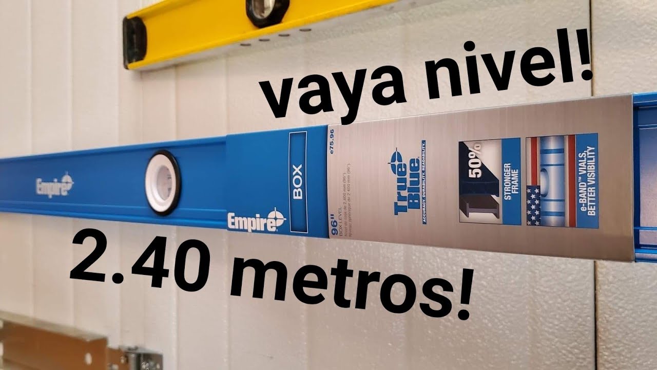 nivel de caja empire de 2.40 metros! 96 inch box level! E75.96 vaya nivel!