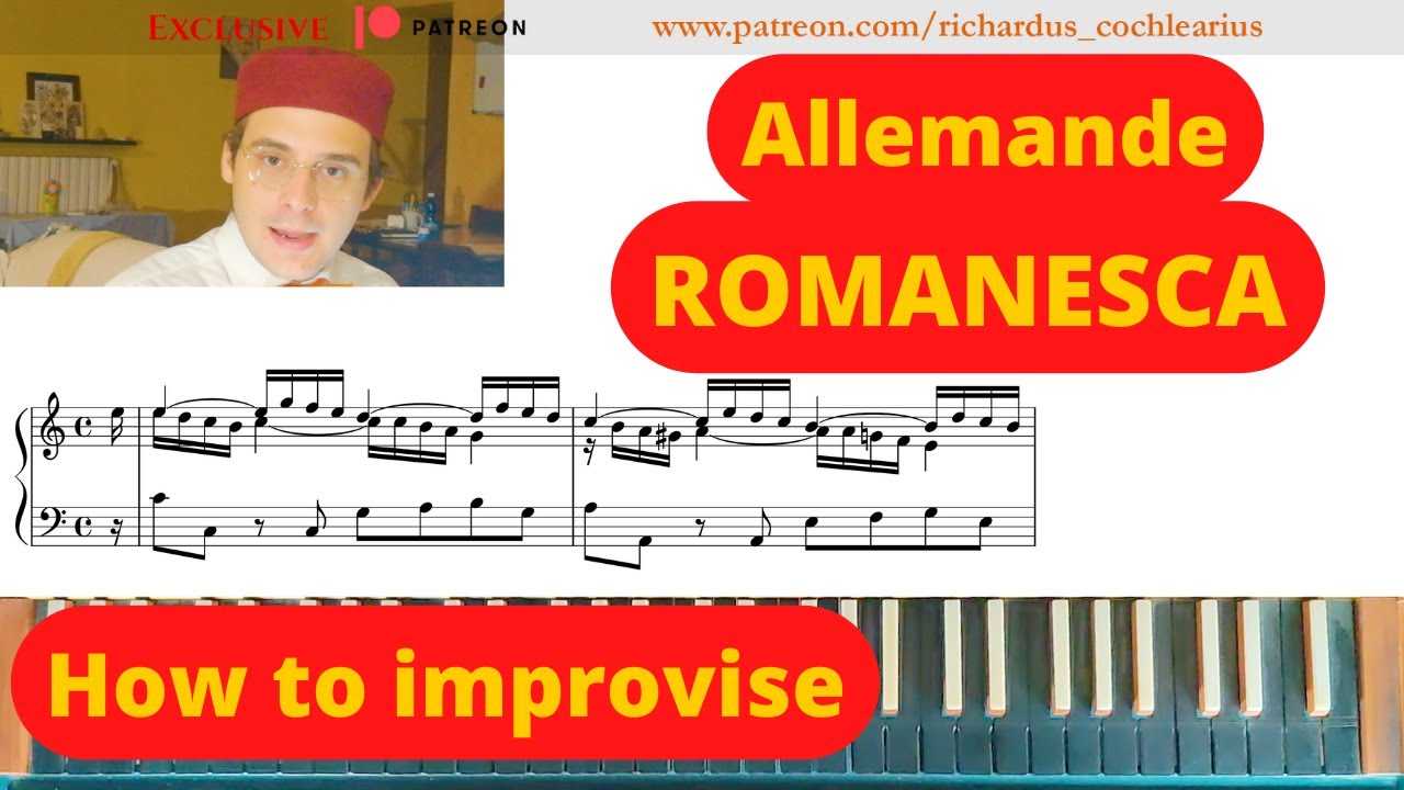 How to improvise an Allemande on a Romanesca - Improvisation Elements FREE video!