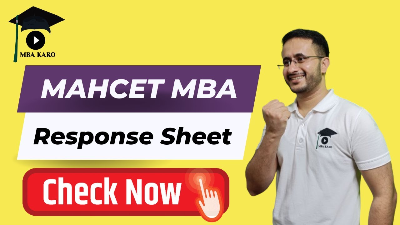 MAHCET MBA Response sheet out soon | Objection form and Result Dates