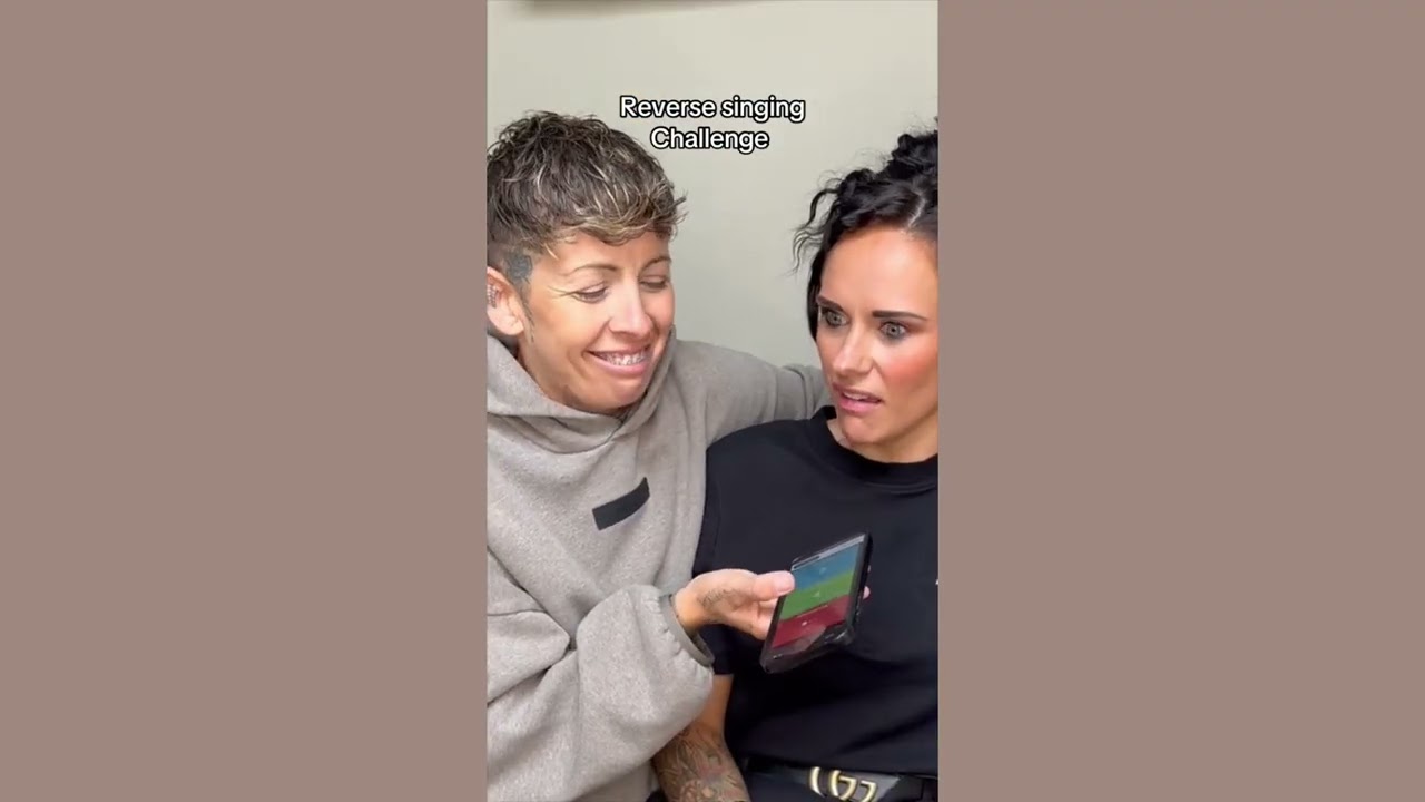 Reverse singing challenge 😂 who done it best? 👀