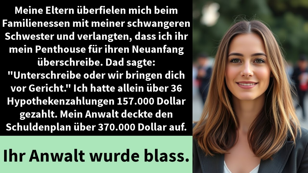 Meine Eltern überfielen mich beim Familienessen mit meiner schwangeren Schwester und verlangten,