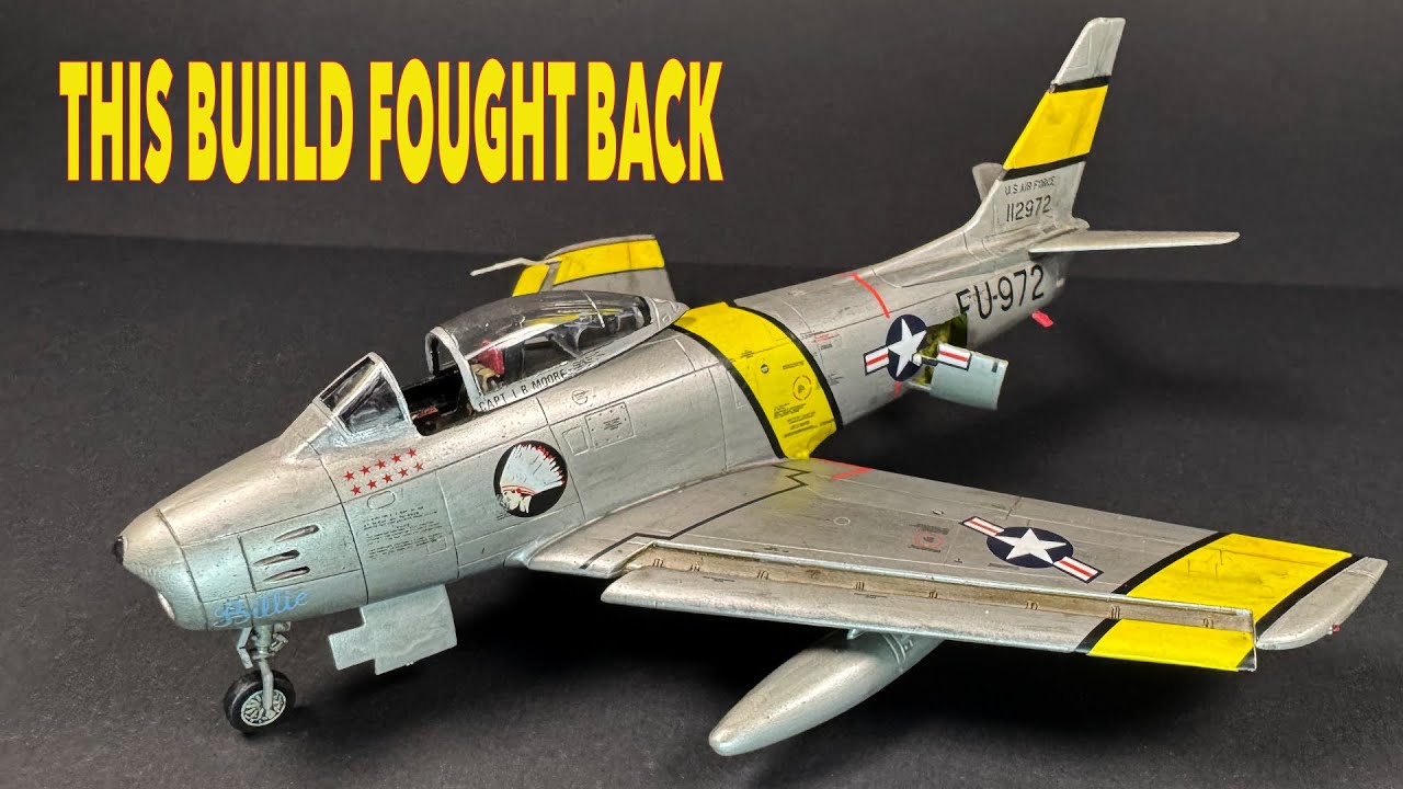 Все, что пошло не так (и хорошо) в этой модели F-86E Sabre от Academy в масштабе 1/72.