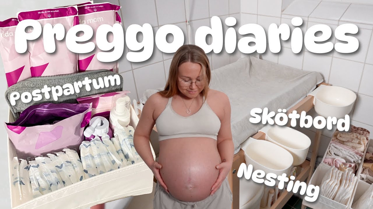 Nesting inf&ouml;r bebislivet 👶🏼 sk&ouml;tbord, postpartum & bump check 🧸✨