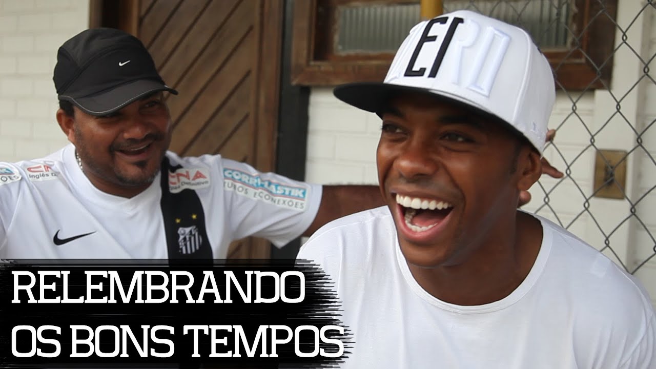Robinho relembra histórias na Base do Santos!