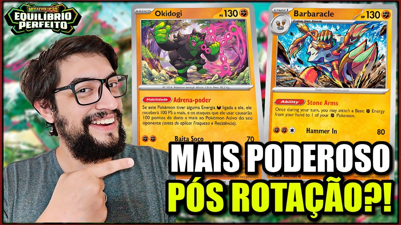 O novo deck de Okidogi SURPREENDEU no pós rotação | React Tabletop Pokémon TCG
