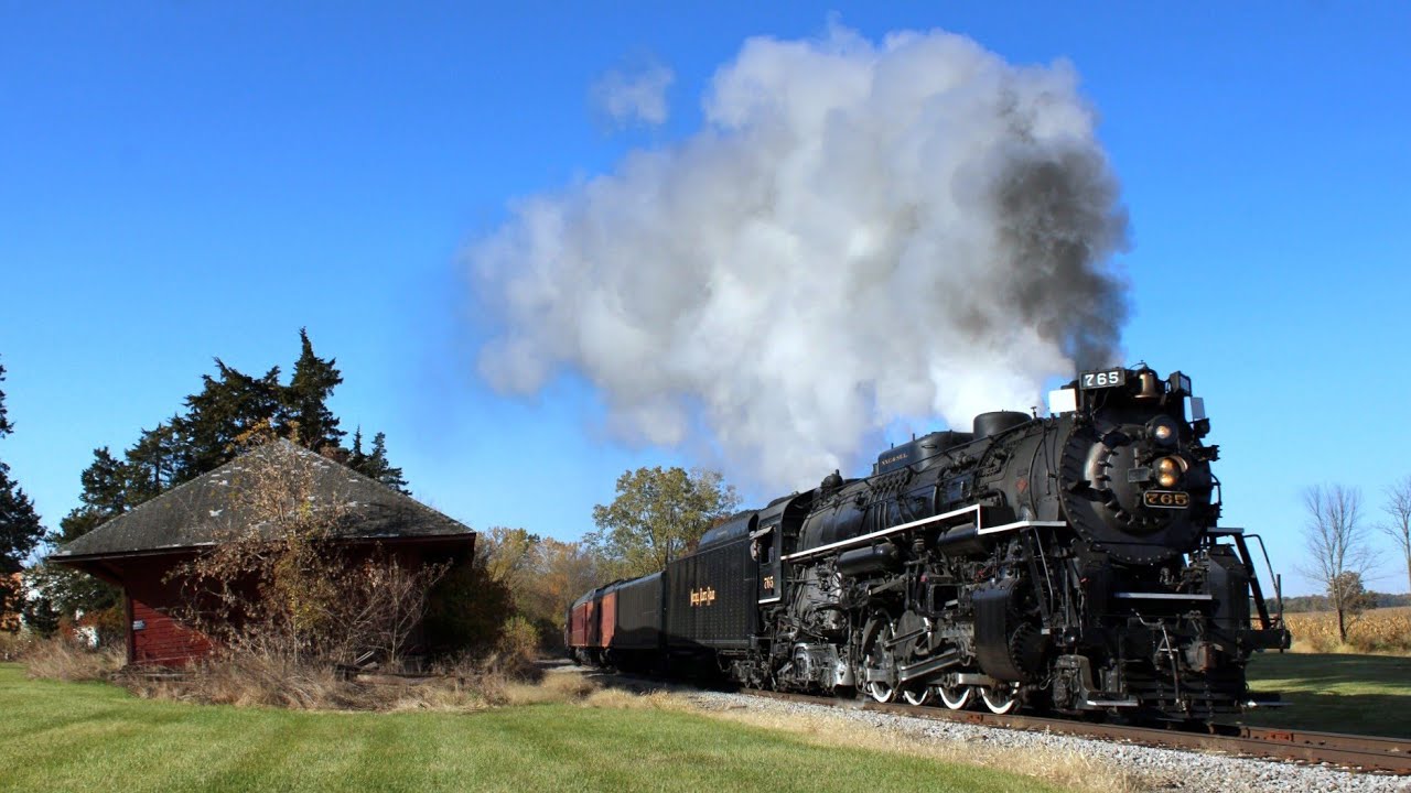 Chasing NKP 765 on the Indiana Northeastern Railroad!