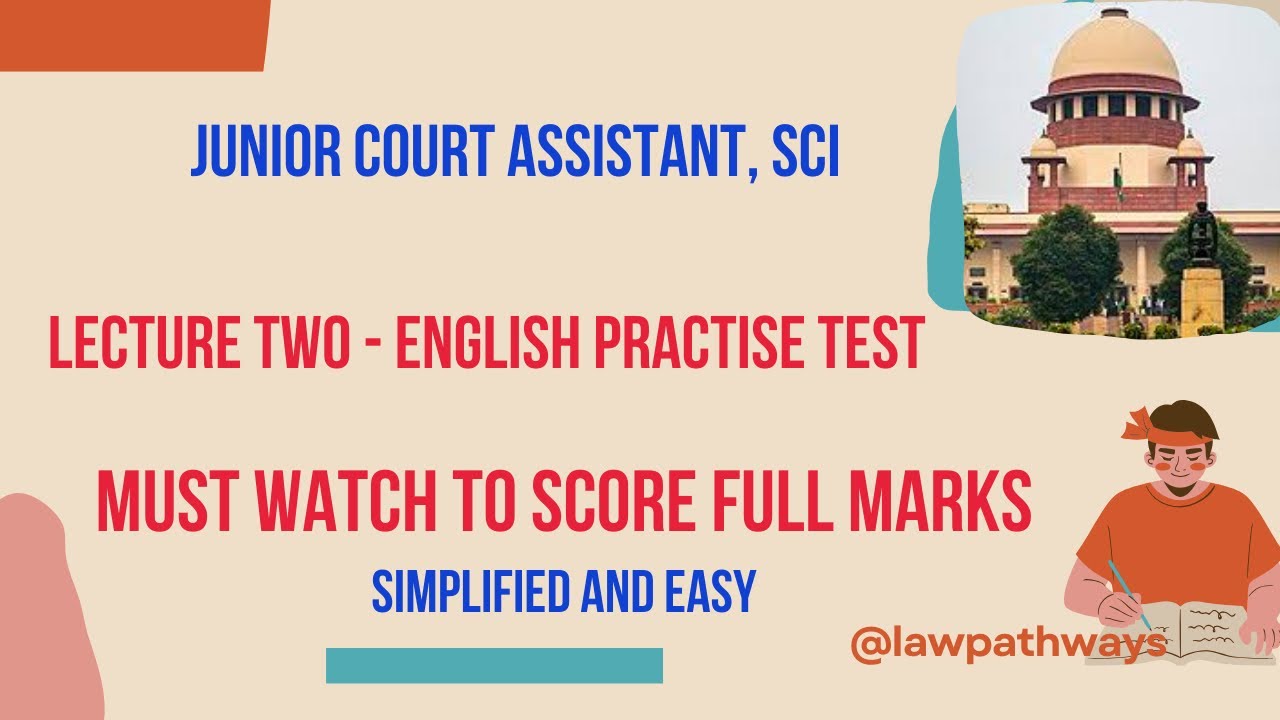 Day two English Practise Test l Junior Court Assistant l Supreme Court JCA