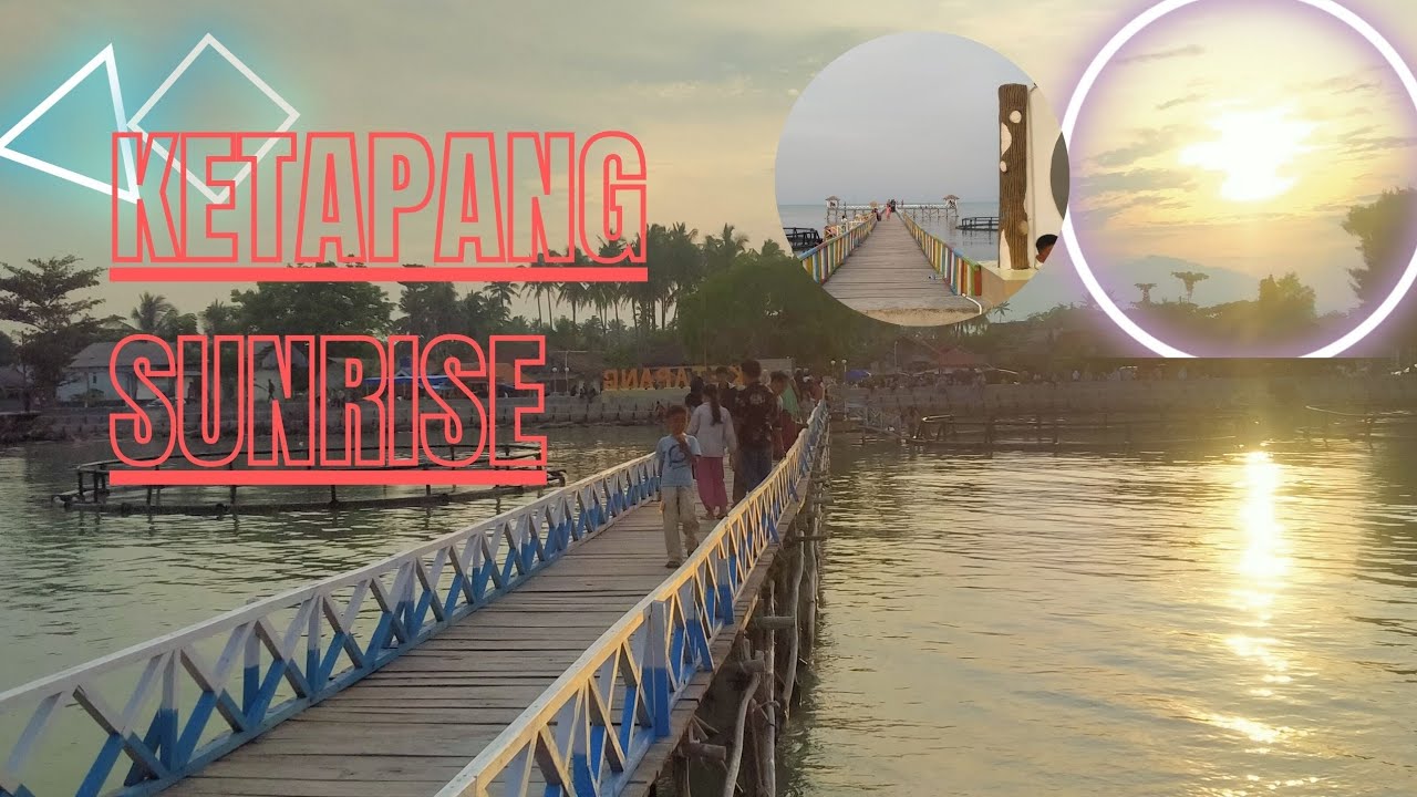 Menikmati sore di Ketapang Sunrise dengan Background Sunset #wisata #air #Sunset 