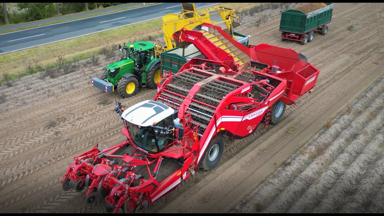 Kartoffelernte (2022) XXl mit Grimme Ventor 4150 & Ropa Keiler2 / Kartoffelroden im Emsland