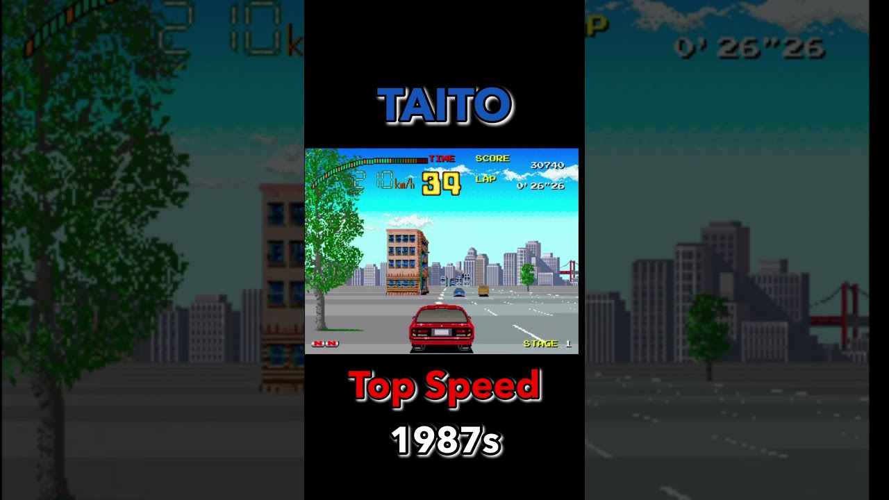 Top Speed 1987 TAITO old retro game