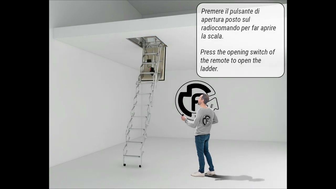 FGM SCALE: Montaggio Scala Retrattile Autoattic VIP Thermo Soffitta