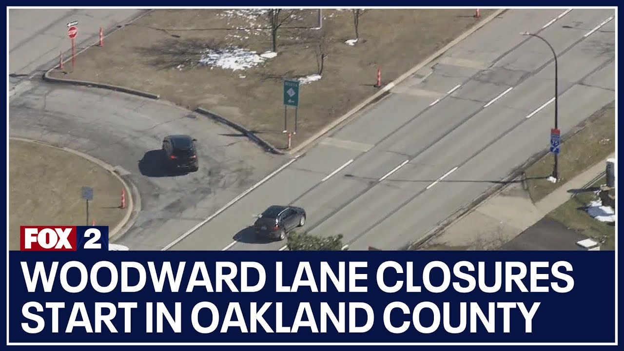 Woodward lane closures start in Oakland County