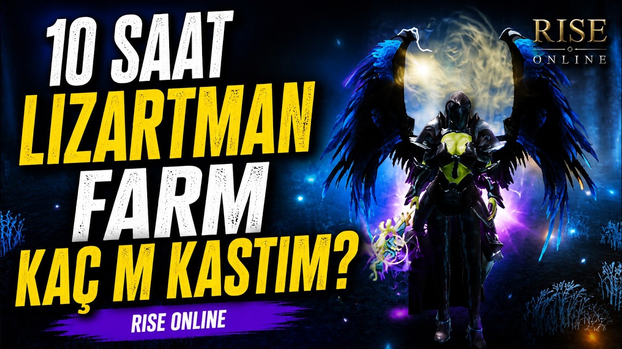 10 Saat Lizartman Farm Sonucu! Ka&ccedil; M Coin Kastım? 😱 | Rise Online