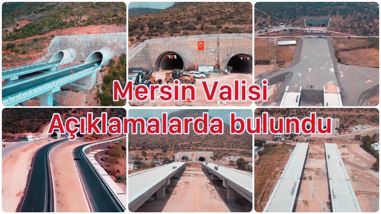 Mersin -Antalya Akdeniz Sahil Yolu'nda çalışmalar devam ediyor.25.05.2024