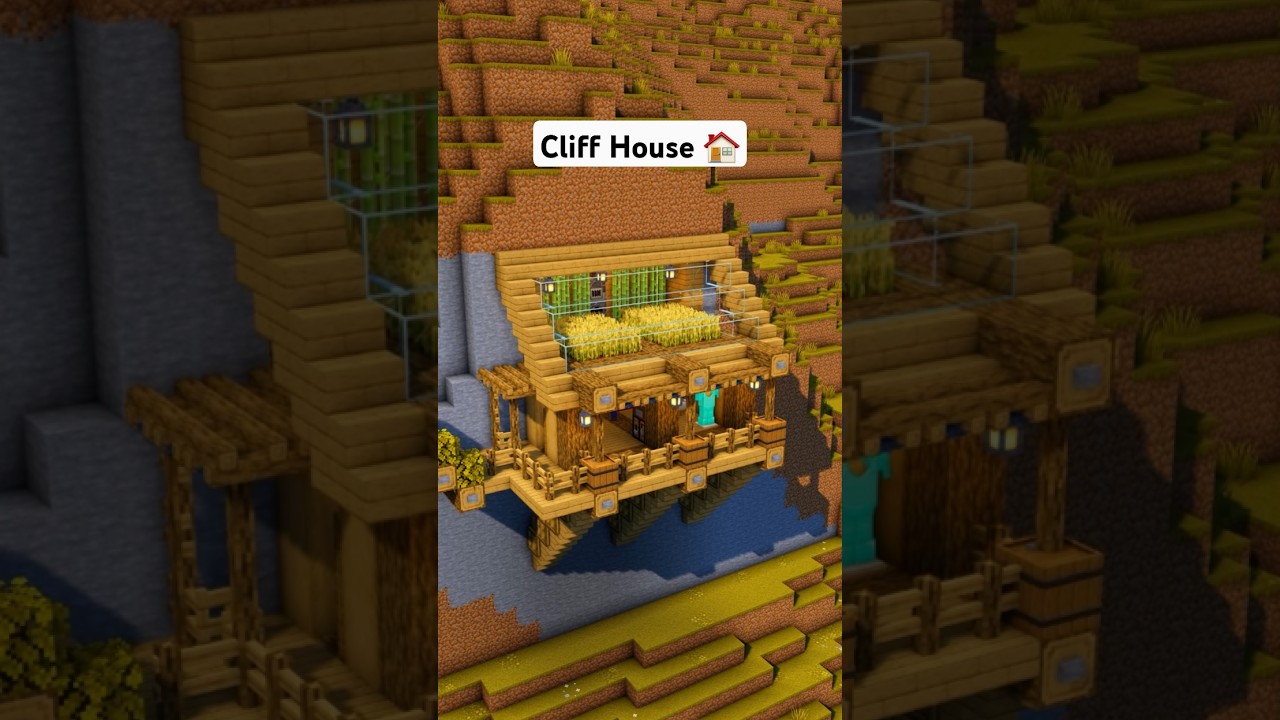 Minecraft Survival Mountain House 🏠 #minecraft