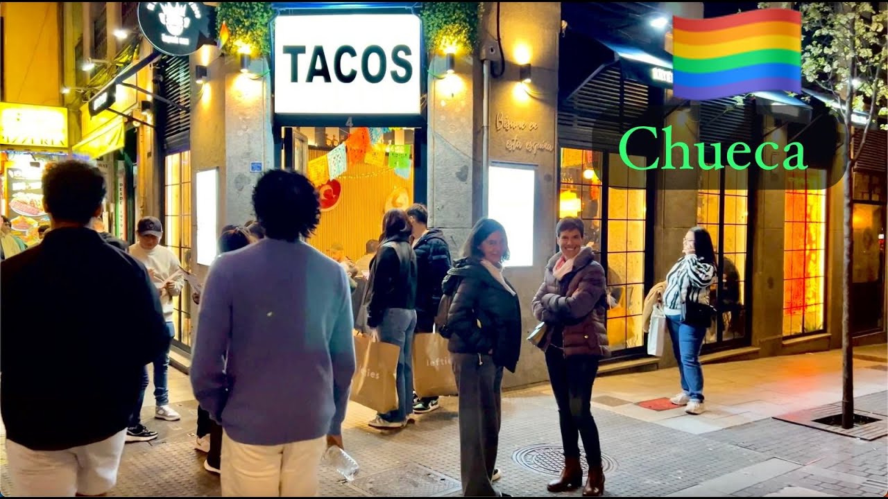 🇪🇸[4K] Recorrido por el barrio LGTBI de Madrid🏳️‍🌈Chueca - Madrid Centro, Chueca District