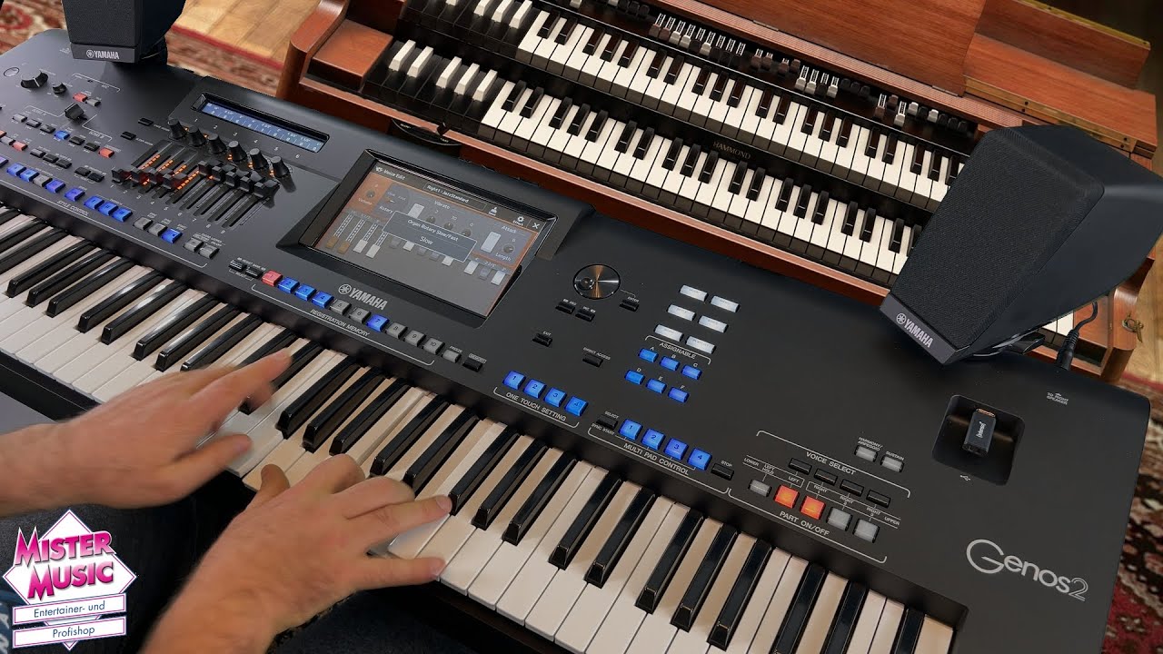 YAMAHA Genos 2 Demonstration Hammond Drawbars