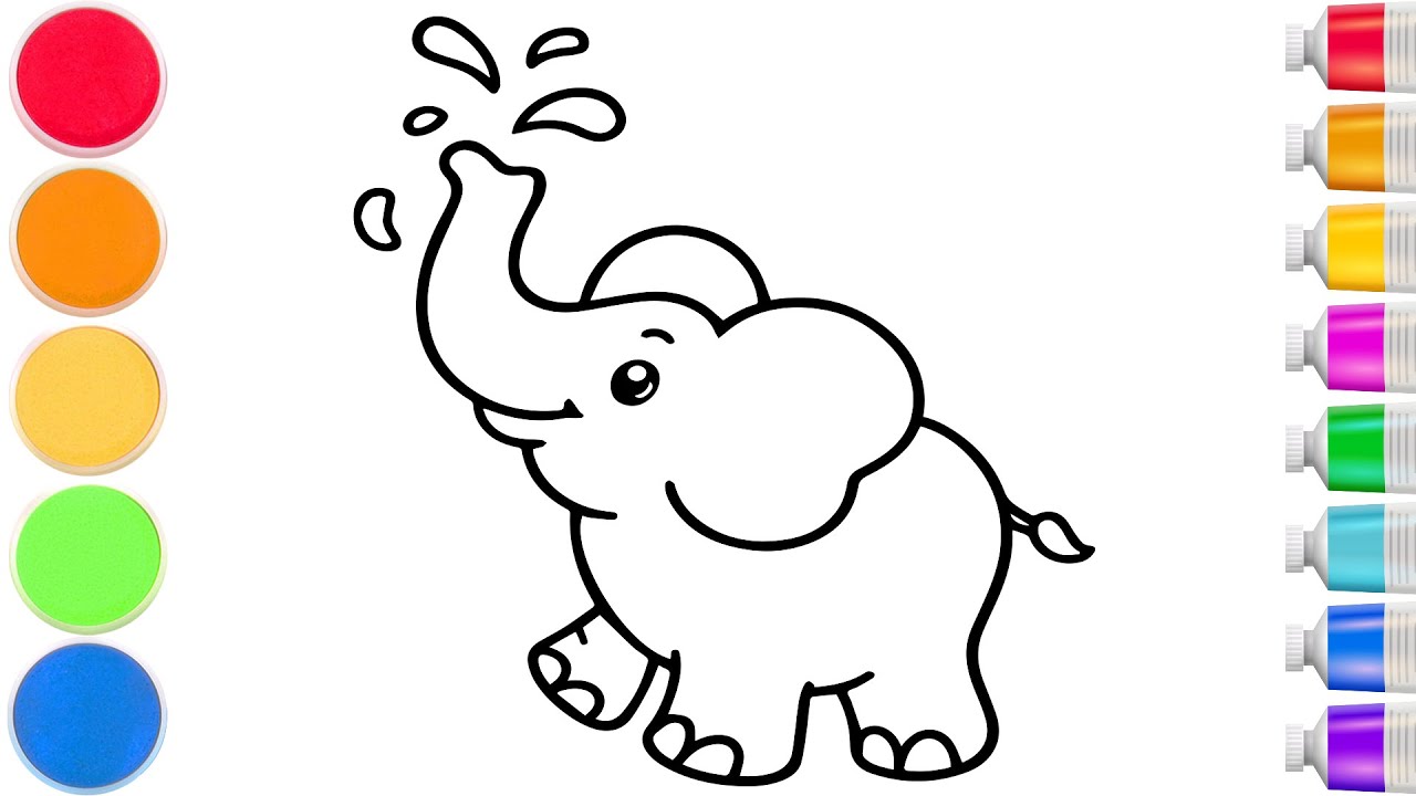 How to Draw a Cute Elephant 🐘 | Easy Step by Step Tutorial