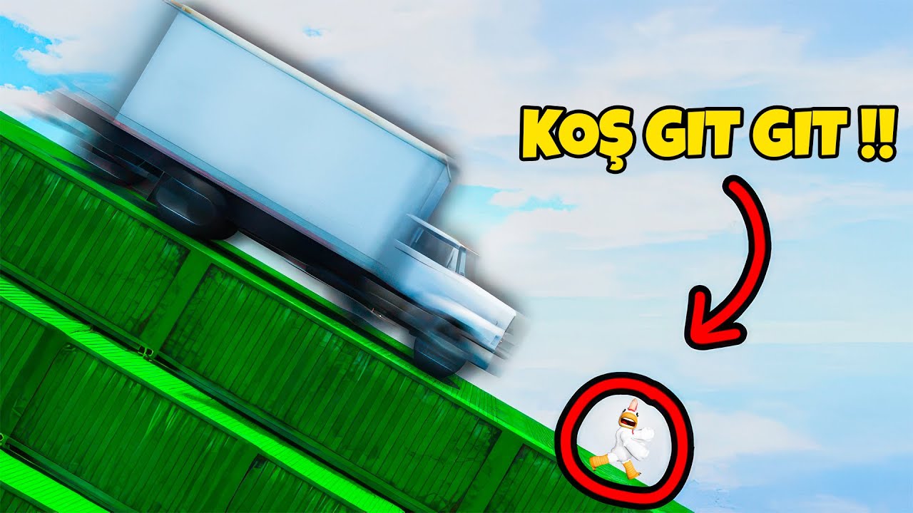 100 TANE KAMYON ÜZERİMİZE GELİYOR! KAÇ GIT GIT KAÇ! 😱🚛