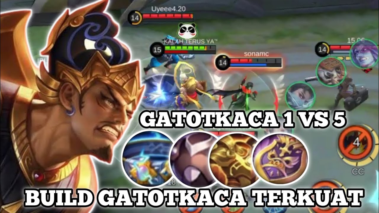 super keras gatotkaca dengan item terbaik nya‼️build gatotkaca terkuat