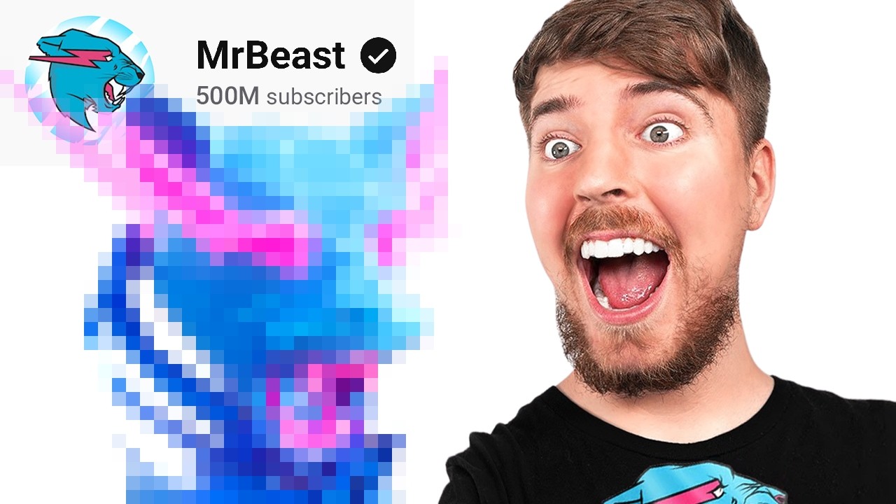 Я создал кастомную кнопку YouTube на 500 миллионов для MrBeast!