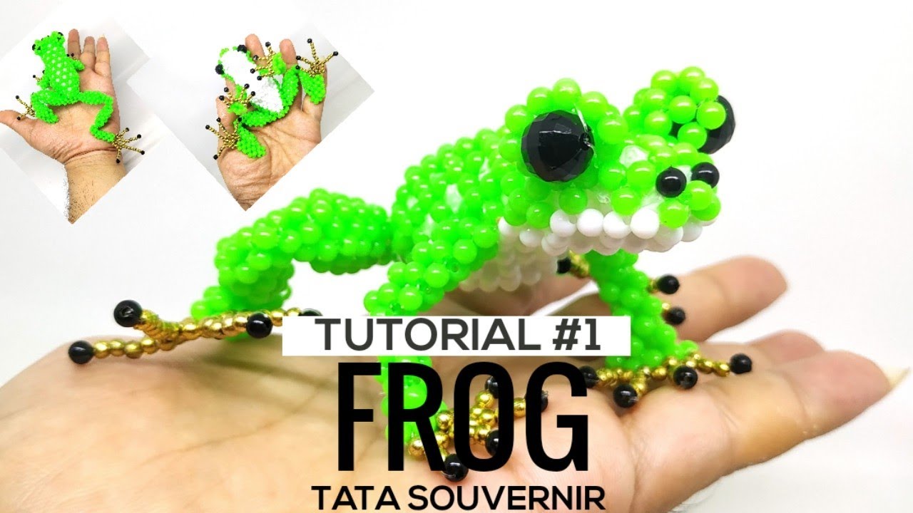 How to Beads Frog Part 1/DIY Frog/Tutorial Frog From Beads/Kerajinan Manik