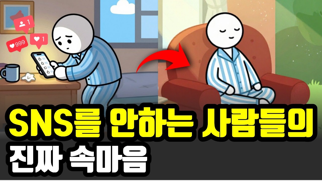 SNS를 하지 않는 사람들의 숨은 심리. SNS를 끊으면 생기는 놀라운 변화.