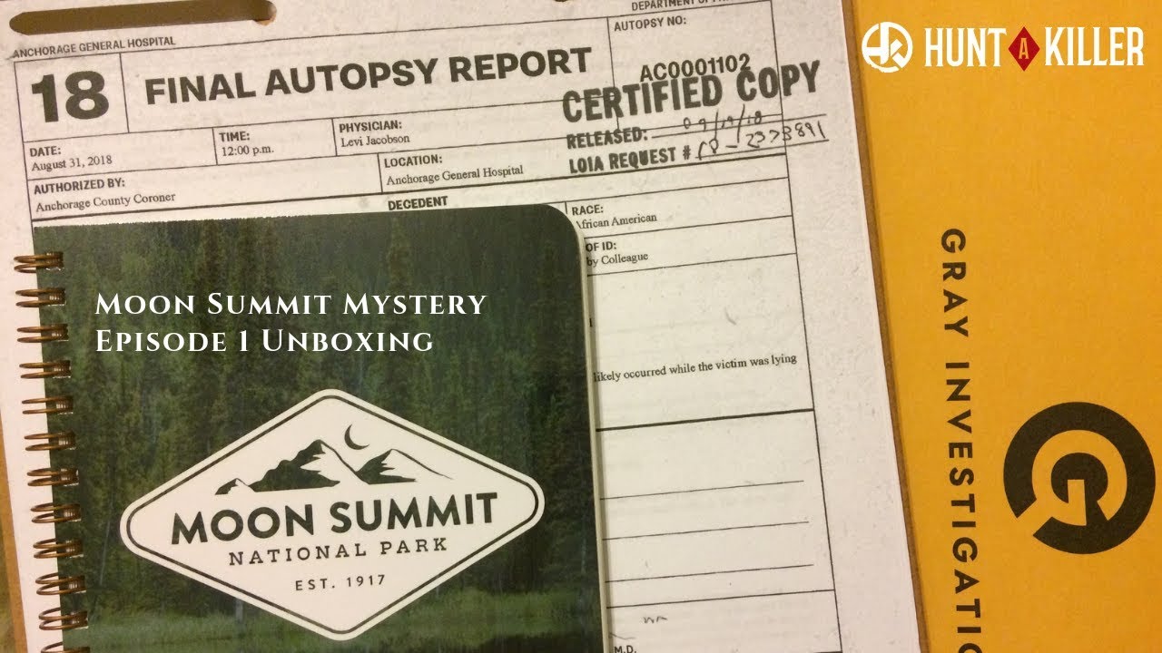 HAK Moon Summit Mystery! Hunt A Killer Episode 1 Unboxing