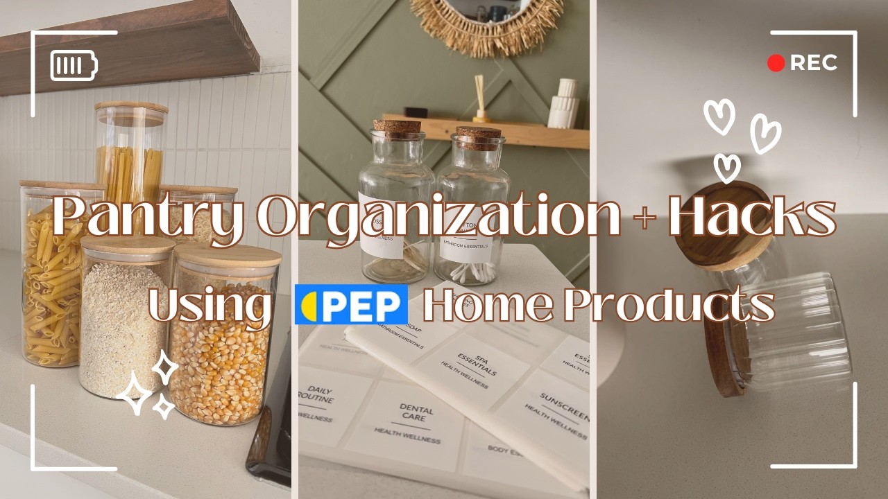 Kitchen Pantry Organization Using PEP products + Affordable Organization Hacks | SA Youtuber