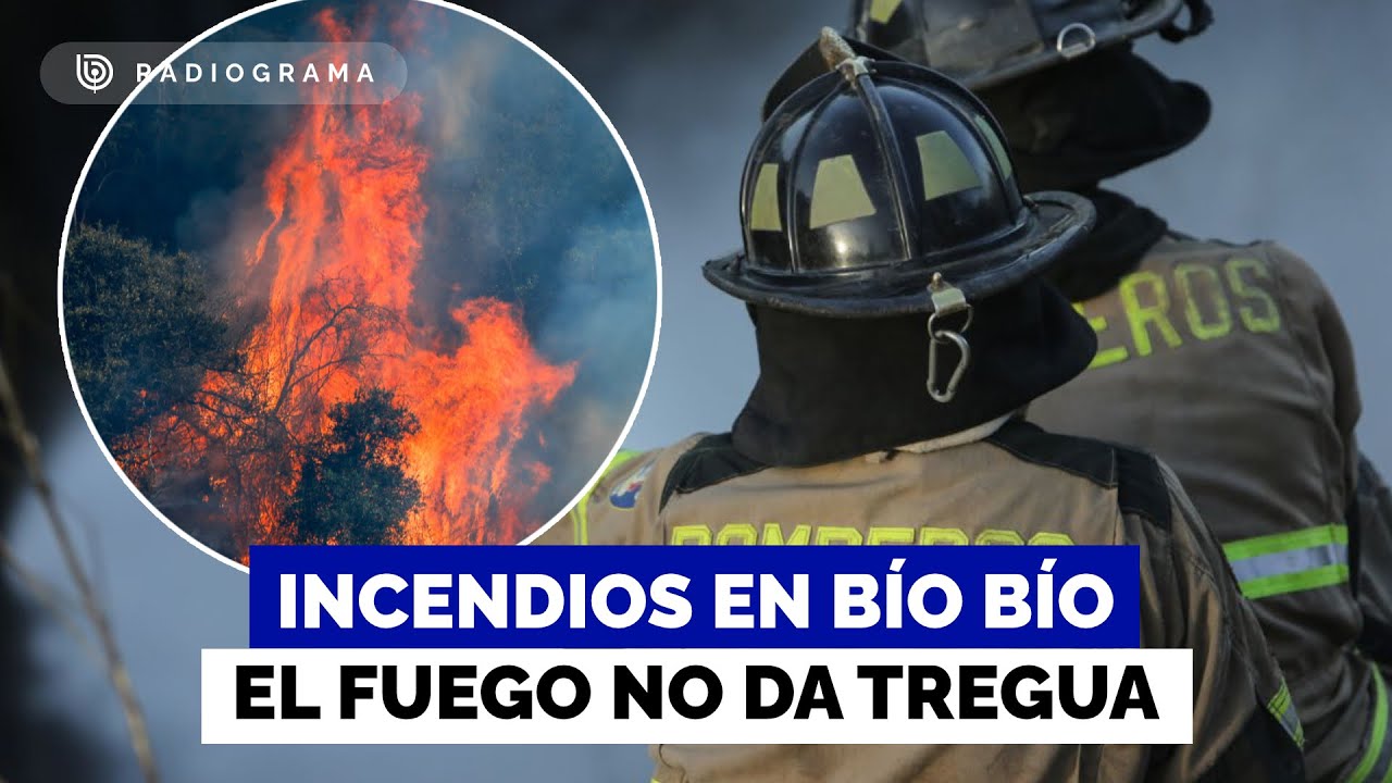 Atacan con disparos a bomberos que combatían incendio mientras fuego no da tregua en Bío Bío