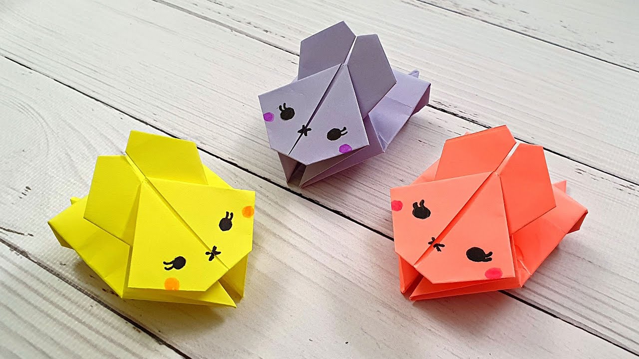 Como hacer un conejo de papel origami paso a paso