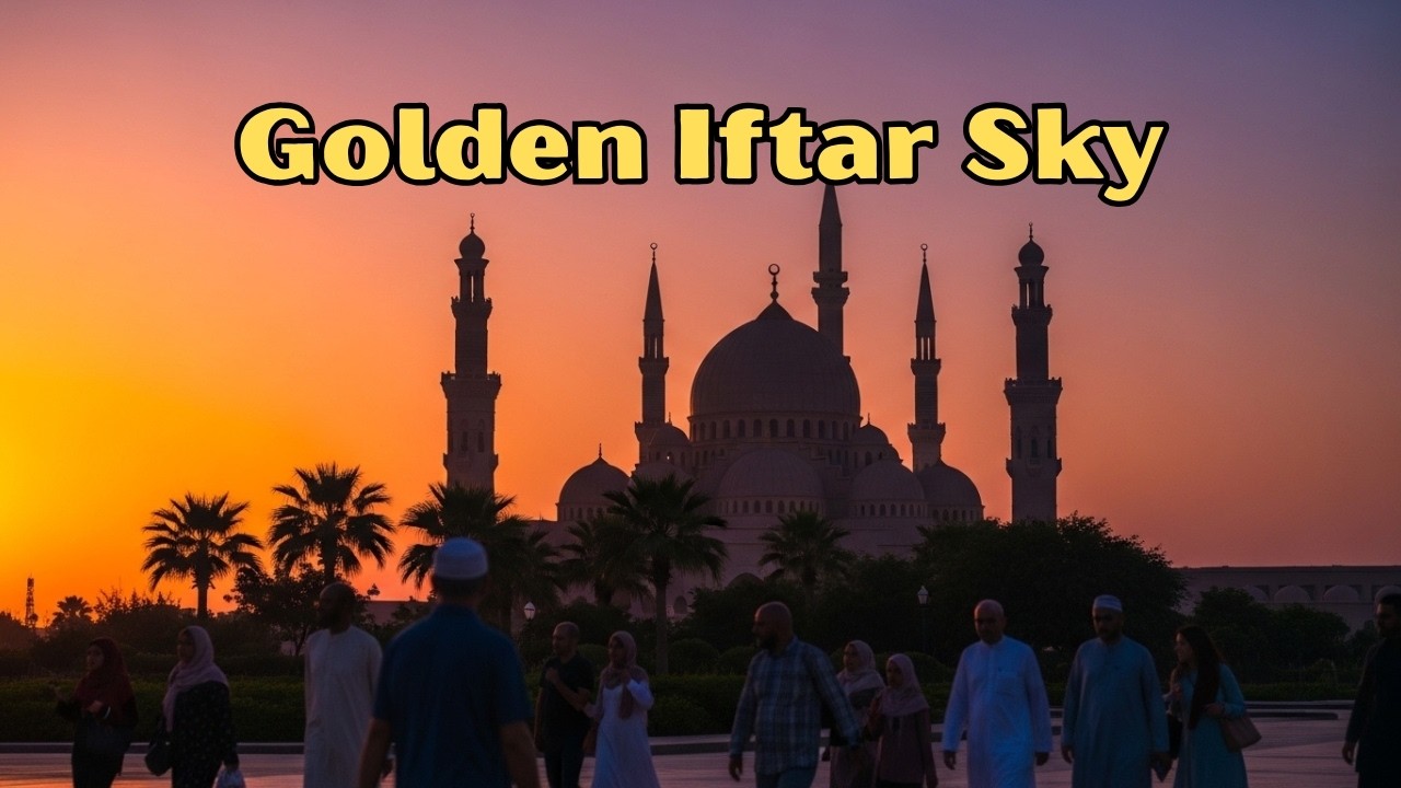 Ramadan Sunset Instrumental 🌇 Peaceful Iftar Ambience with Warm Oud Sound