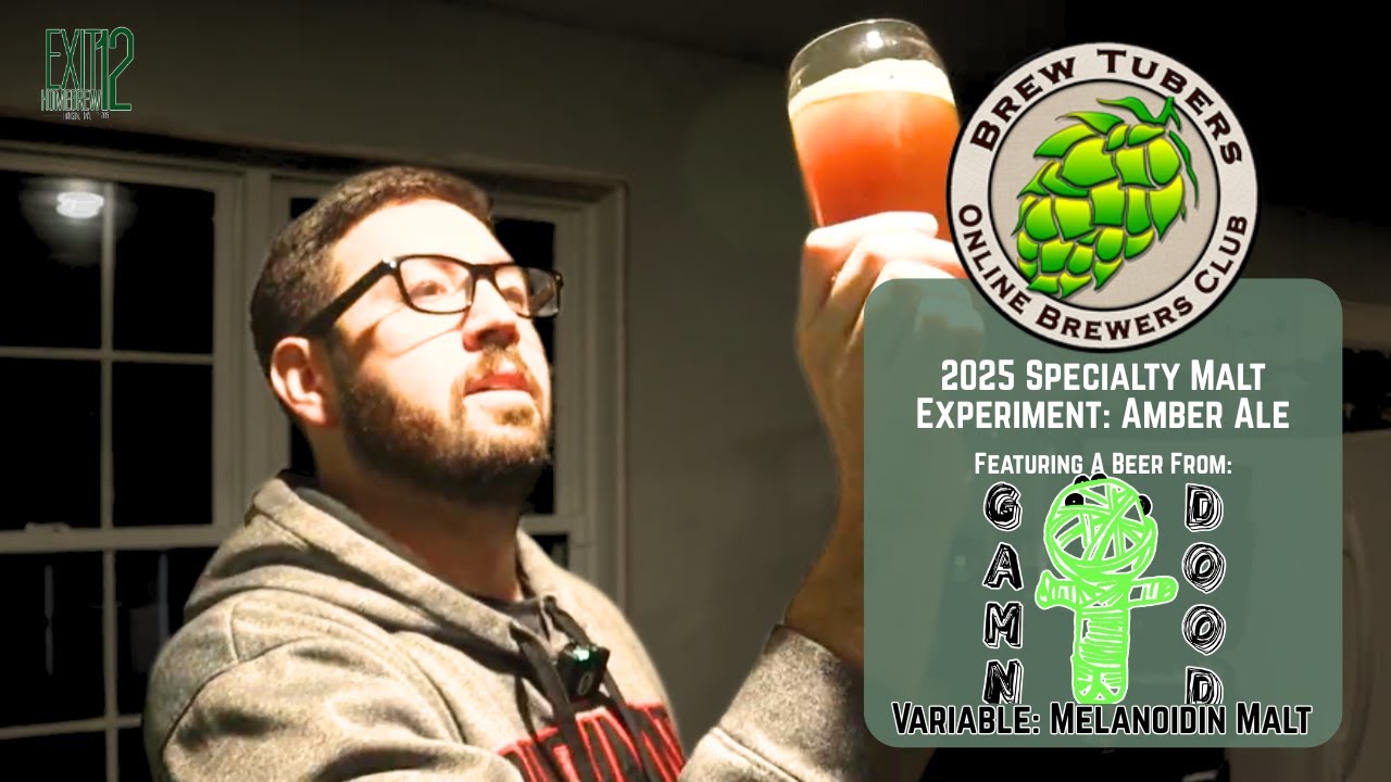 EP #212: Эксперимент с солодом Brewtubers 2025 года: обзор пива Amber Ale &mdash; меланоидиновый солод