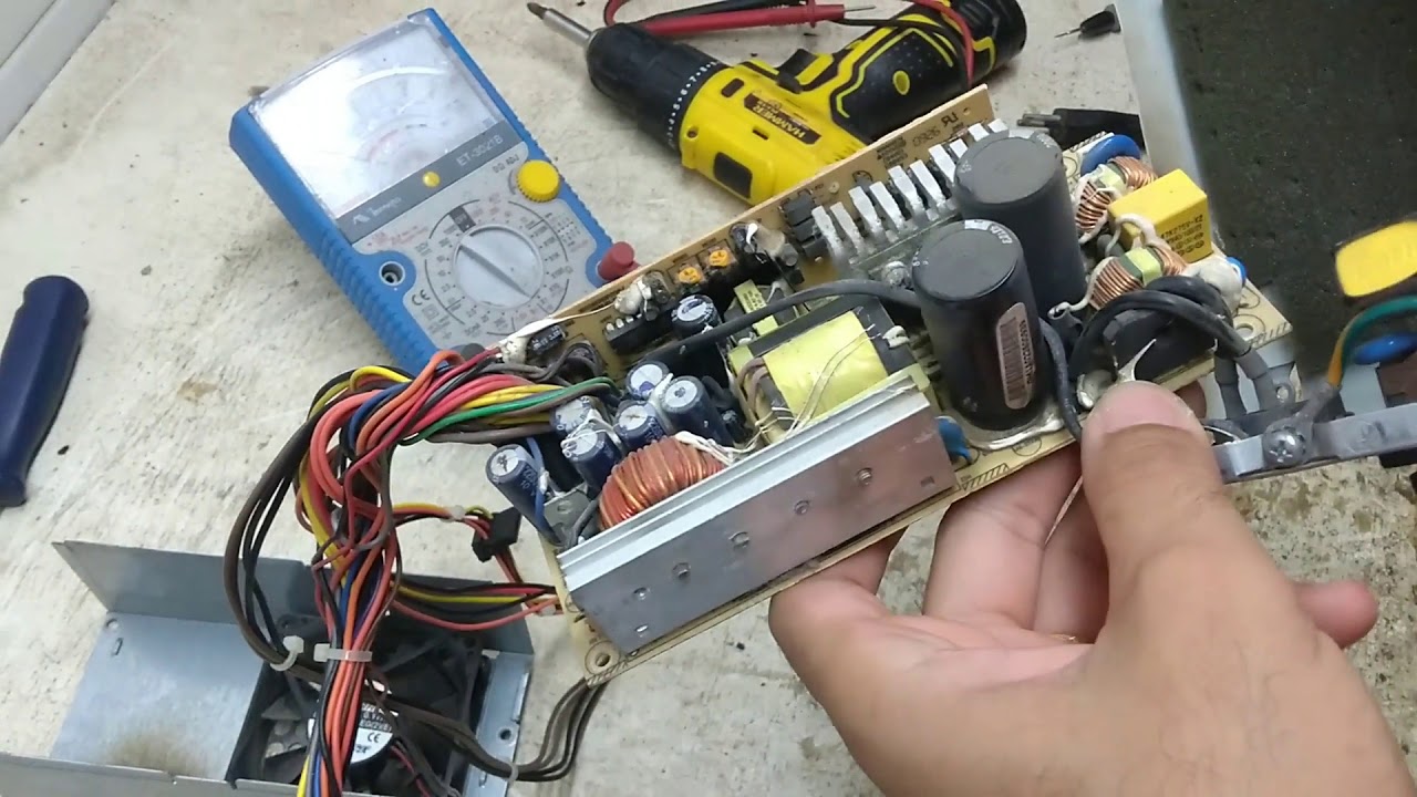 Conserto de Fonte desktop Dell Optiplex. ligou em 220v esqueceu de mudar a voltagem 110v para 220v