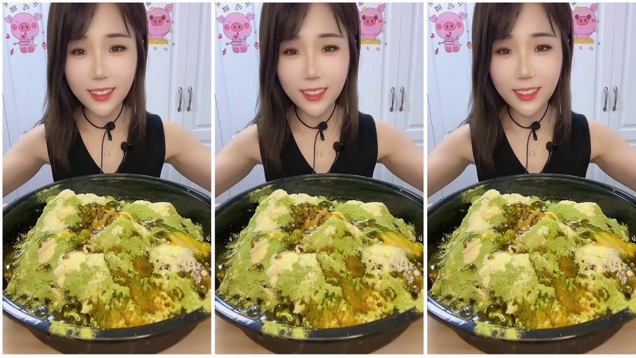 ASMR SOFT ICE EATING | MATCHA & MILK POWDER with PASSION FRUIT | RELAX VIDEO