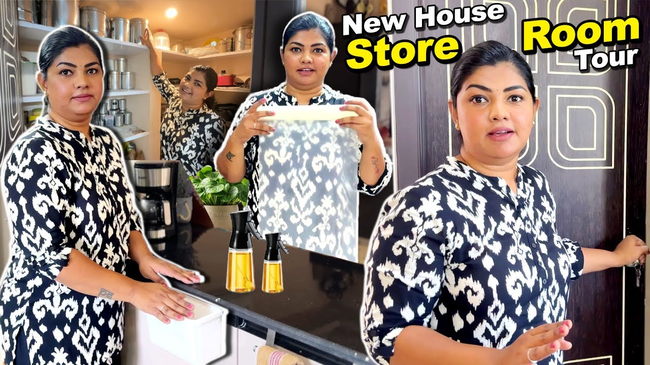Our New house Kitchen Store Room Tour 🏠 | Must-Have Cooking Items for Home!