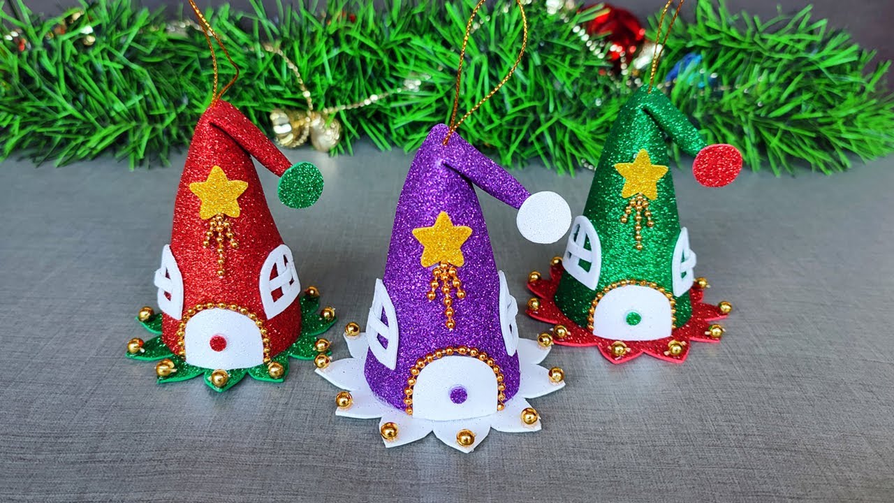 Casita Navideña - 😍Así de fácil haz tus adornos Navideños en casa - Christmas Decor Ideas