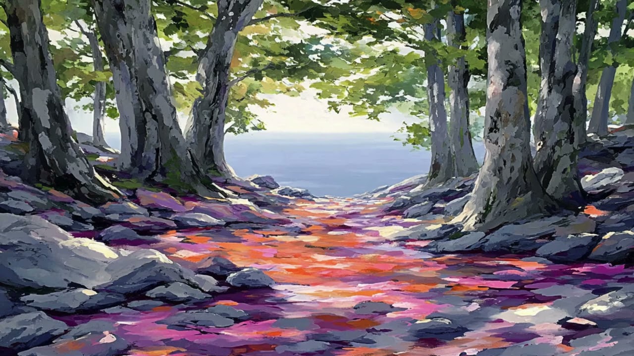 Colorful Forest 🎨 | Art TV – Ambient Background Scenery (No ads)
