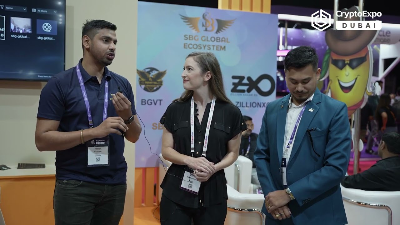 Interview of SBG GLOBAL at Crypto Expo Dubai 2023.