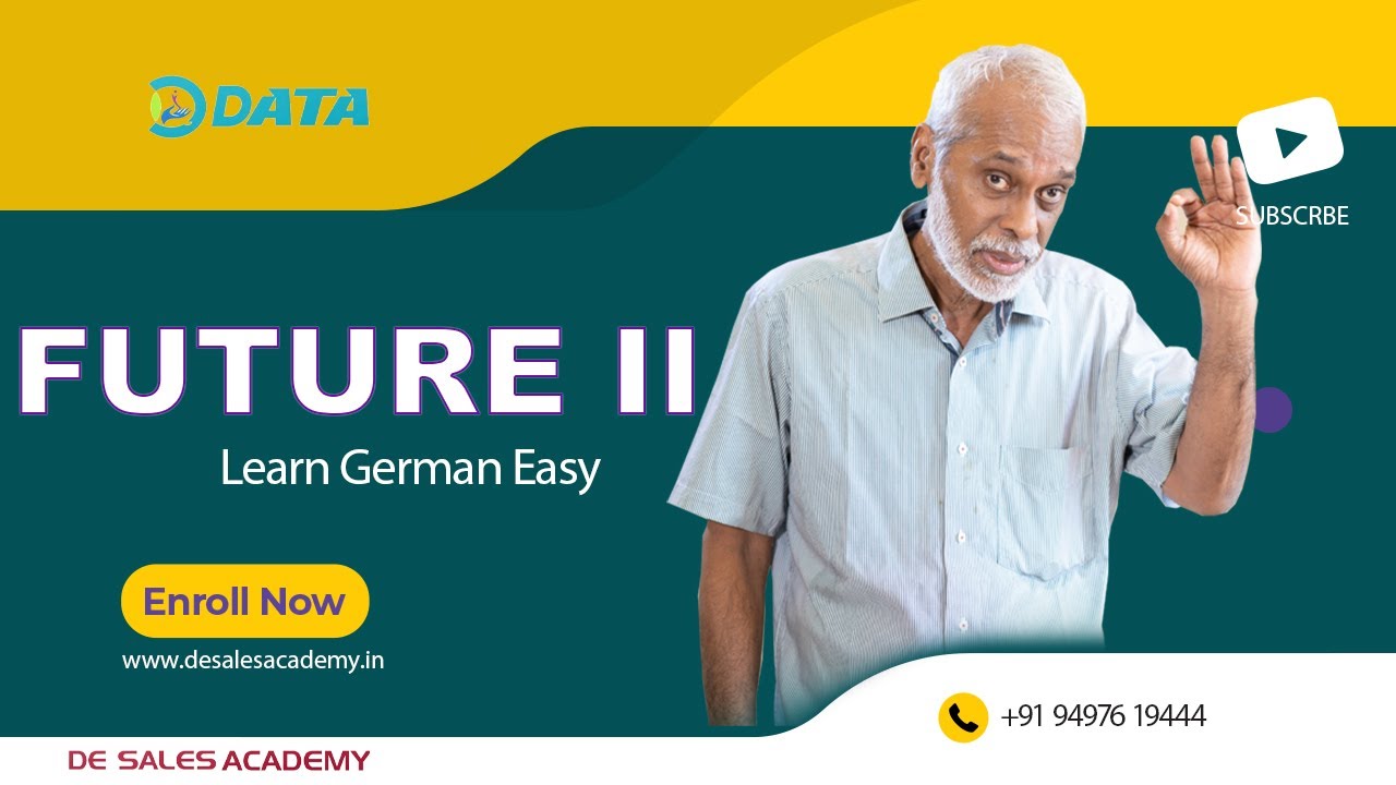 FUTUR II: How to make Future sentences in German: German Language Course A2 Level: De Sales Academy:
