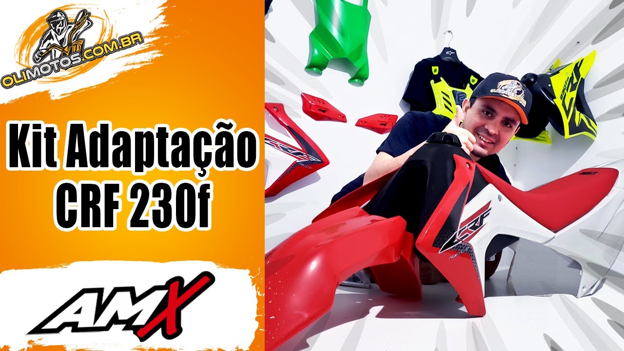 KIT PLÁSTICO CRF 230F ADAPTÁVEL MODELO 2015 AMX - OLIMOTOS