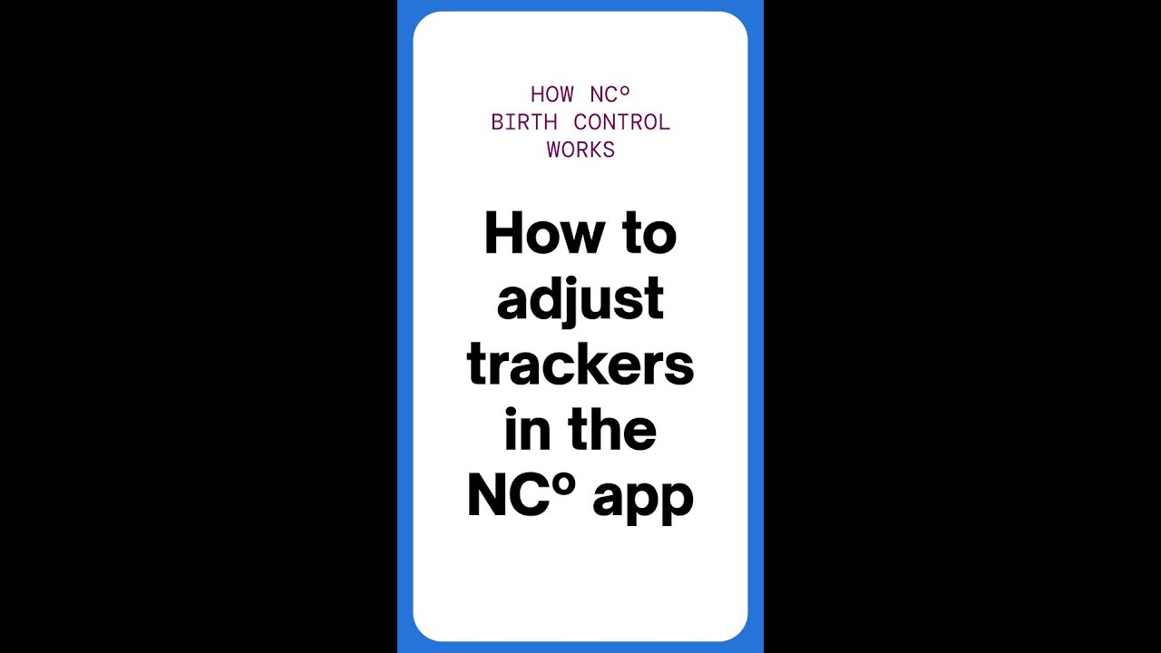 How to adjust trackers in the NC° app