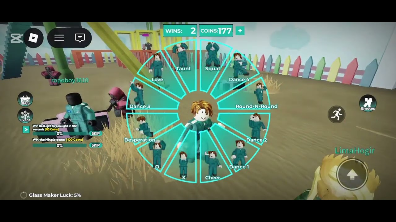 Playing squid game Roblox 🤑