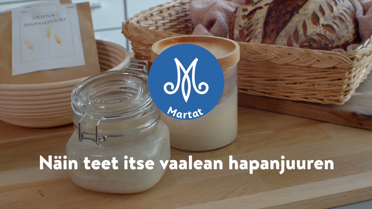 Näin teet itse vaalean hapanjuuren