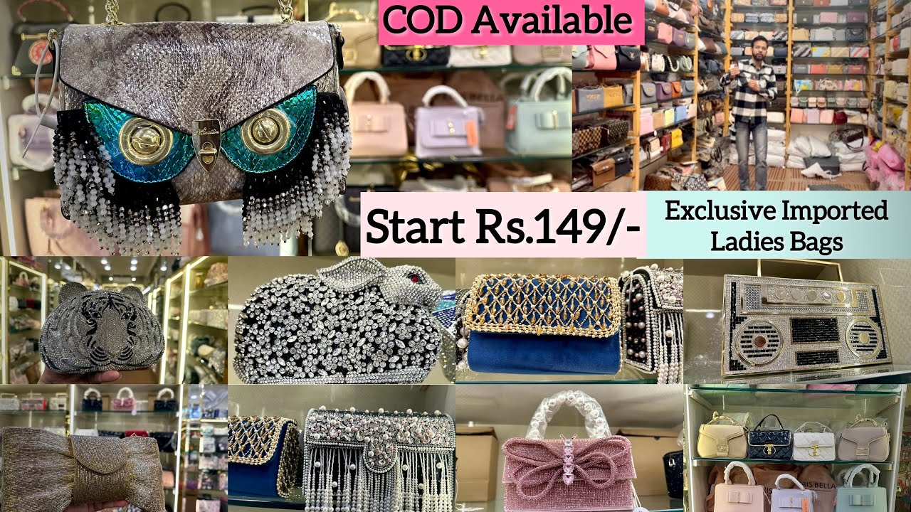 Exclusive Imported Bags Wholesale in Delhi| Budget Friendly Ladies Purse Wholesale Market| #handbags