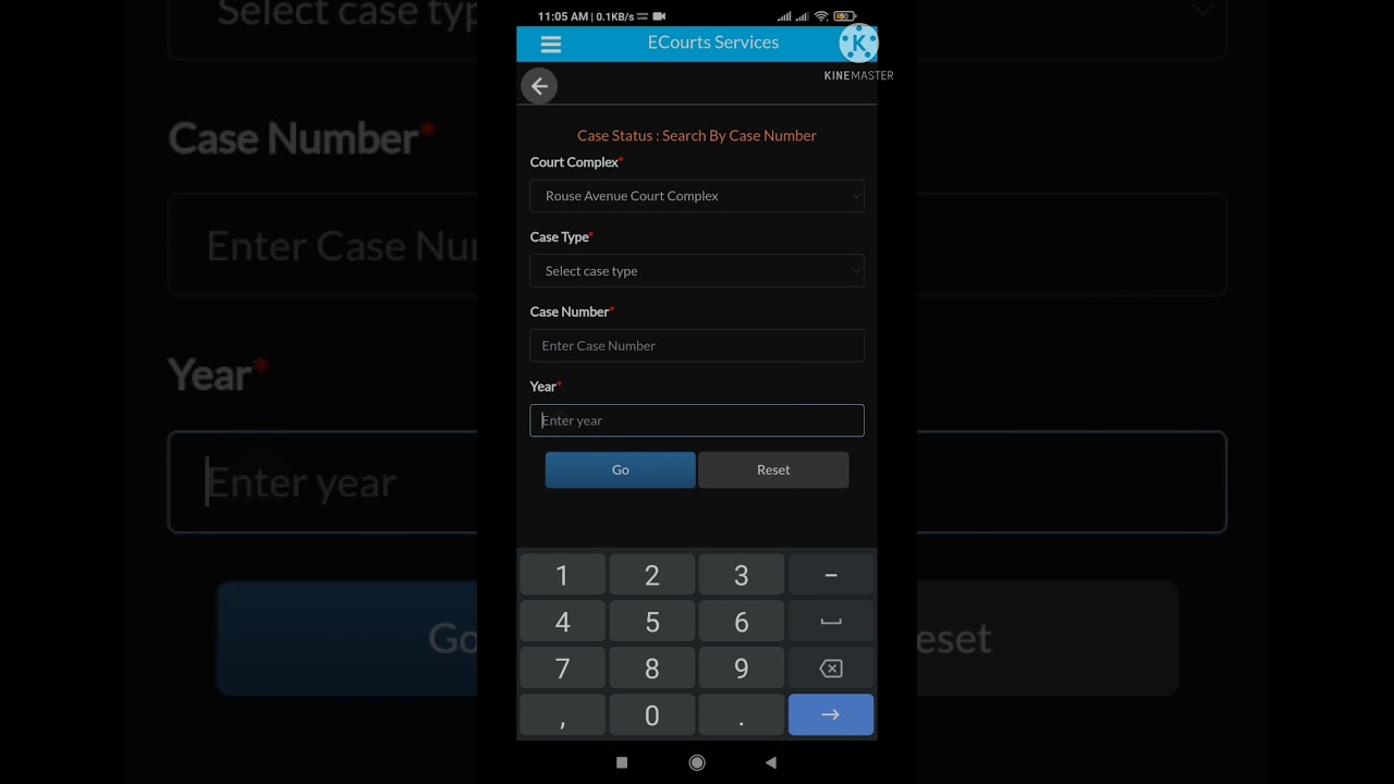 ecourt services app | access case information online