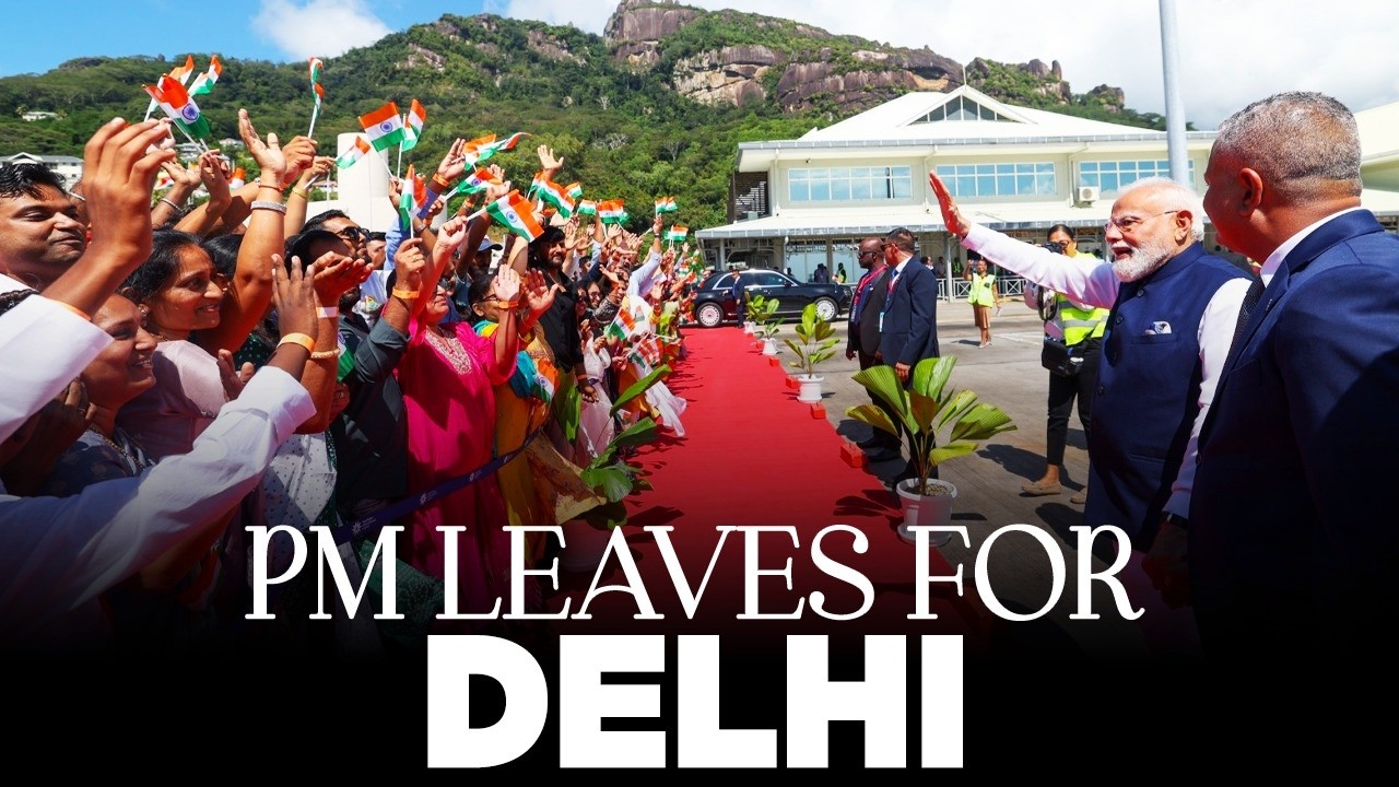 LIVE: PM Modi emplanes for Delhi