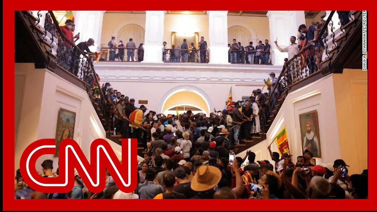Protesters storm presidential palace in Sri Lanka