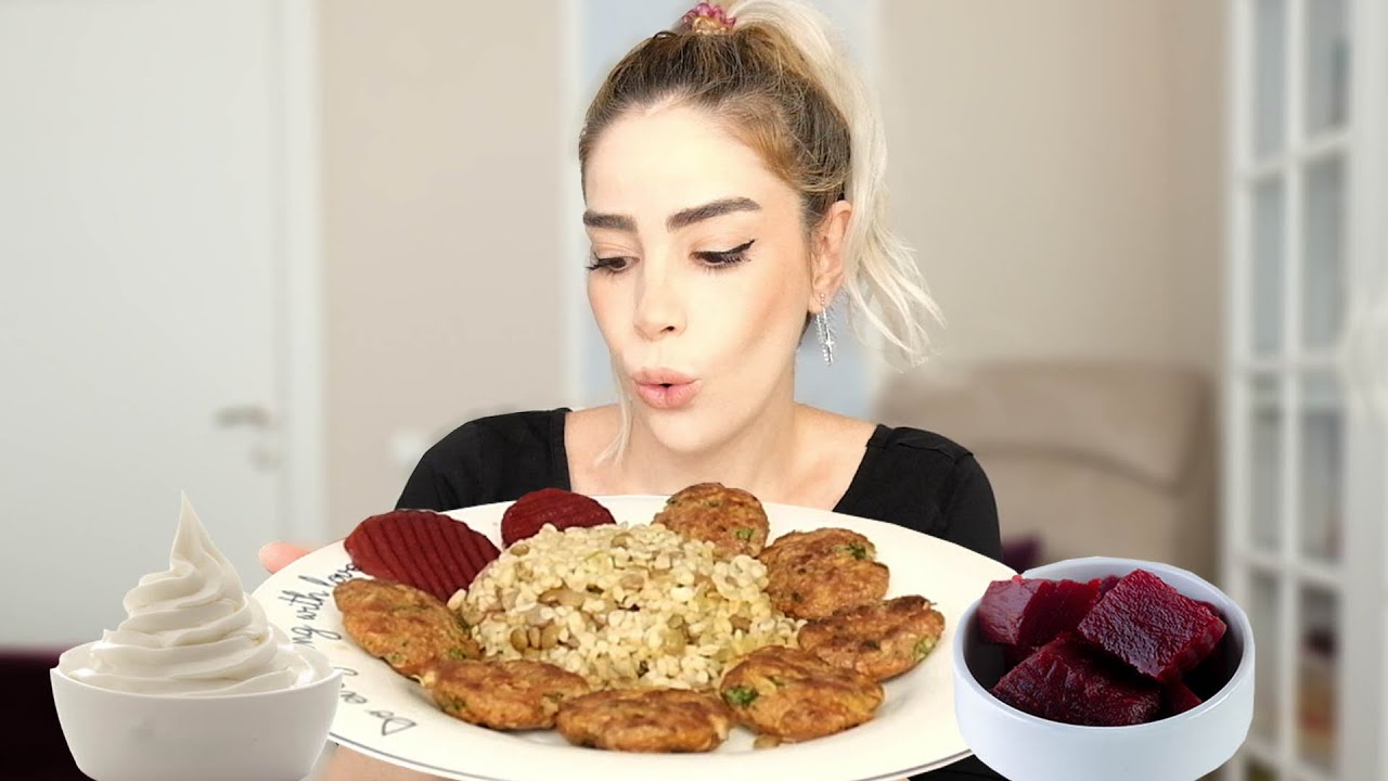 CANLI YAYIN SKANDALI | KÖFTE PİLAV TURŞU MUKBANG TÜRKÇE