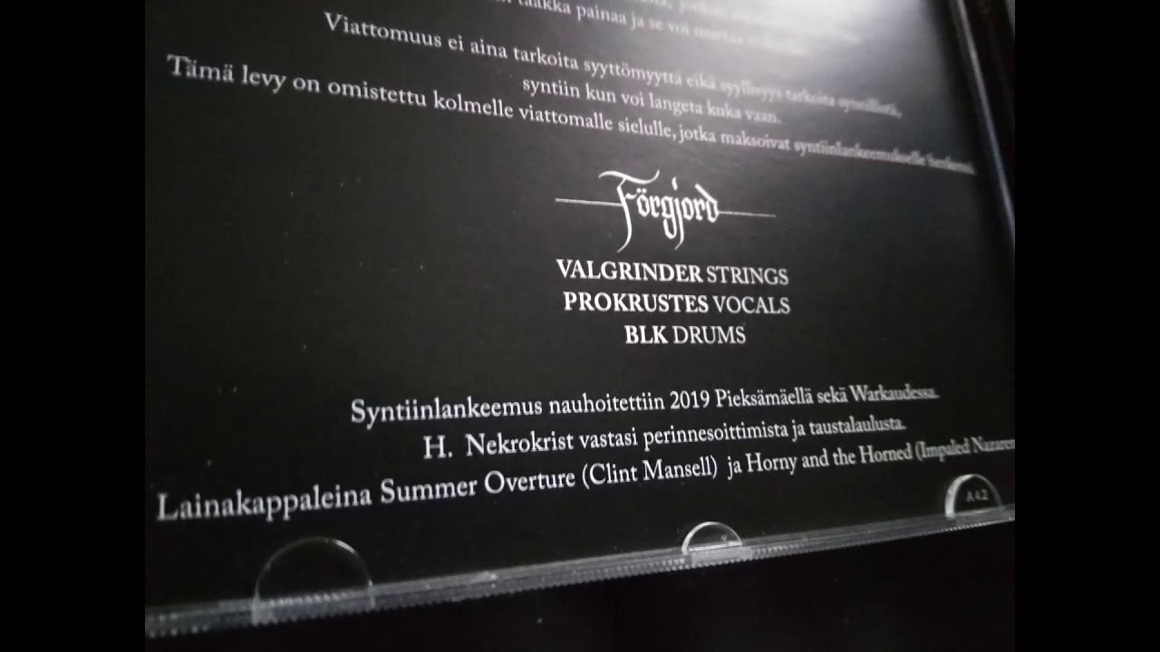 F&ouml;rgjord - Syntiinlankeemus